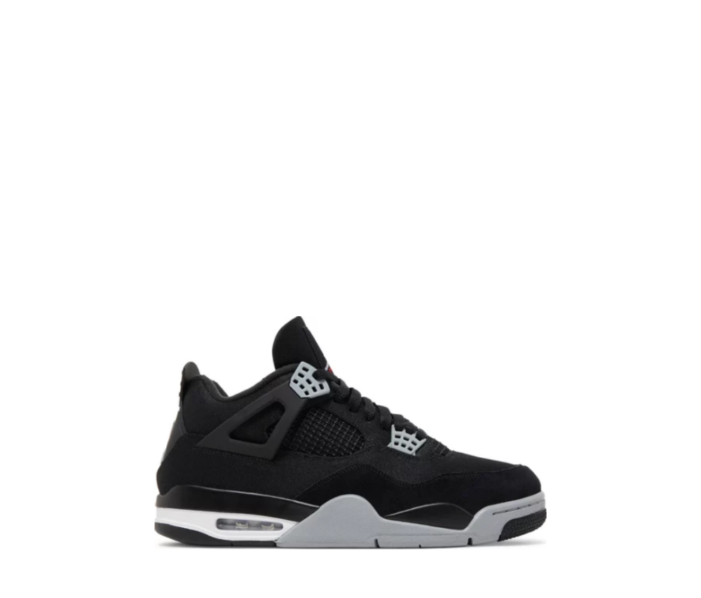 Air Jordan Retro 4 'Black Canvas'